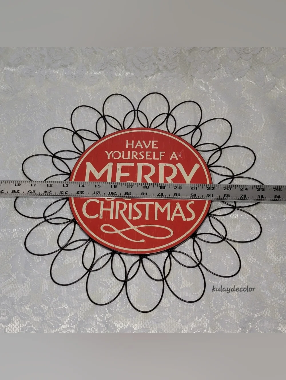 Hallmark Have Yourself a Merry Little Christmas Wall Door Metal Holiday Sign